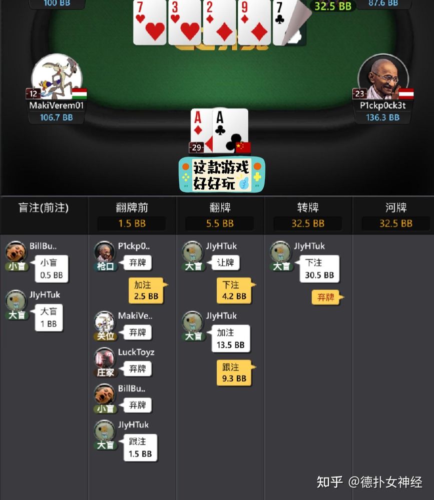 HHpoker链接多桌对战界面